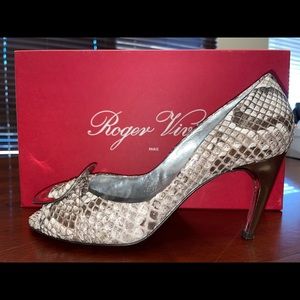 Snakeskin Roger Vivier heels